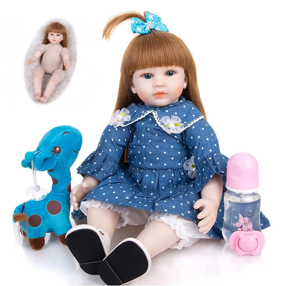 KEIUMI 19 Inch DIY Long Hair Fashion Reborn Baby Dolls Cloth Body Girl Doll Gifts For Children Birthday Xmas Gift | Игрушки и хобби