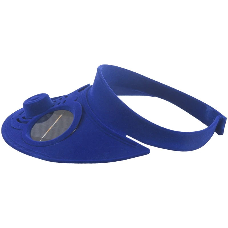 Синяя летняя спортивная уличная Кепка с солнечным вентилятором охлаждающим