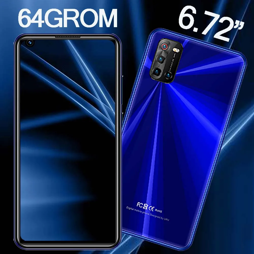 

6.72inch Global Smartphones 5iPro 4G RAM 64G ROM 8MP+13MP Front/Back Camera Cheap Android Mobile Phones Celulares Face Unlocked
