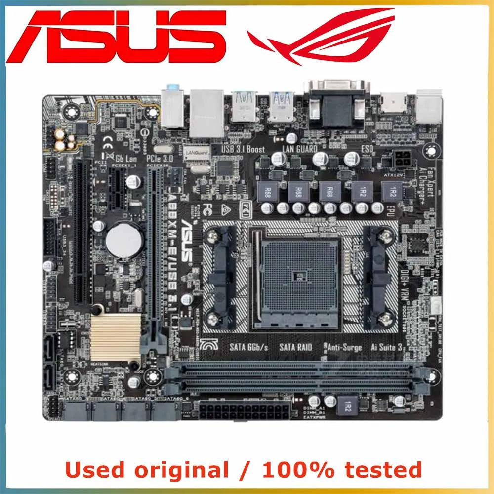 Для AMD A88X APU FM2 + CPU для ASUS A88XM-E/USB 3 1 материнская плата компьютера Socket DDR3 USB3.0 SATA3 б/у