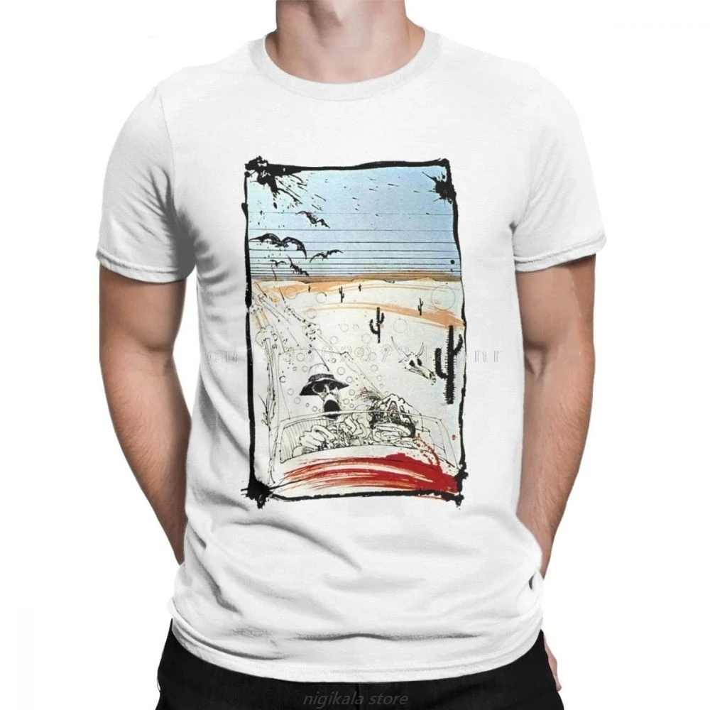 Мужские футболки Fear And Loathing In Las Vegas Humor Хлопковая футболка из ткани с коротким