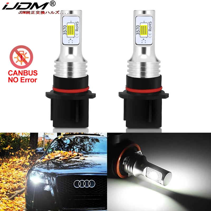 IJDM автомобильный P13W светодиодный безошибочный Canbus OEM 12V CSP SH24W лампы для 2008-2012 Audi A4