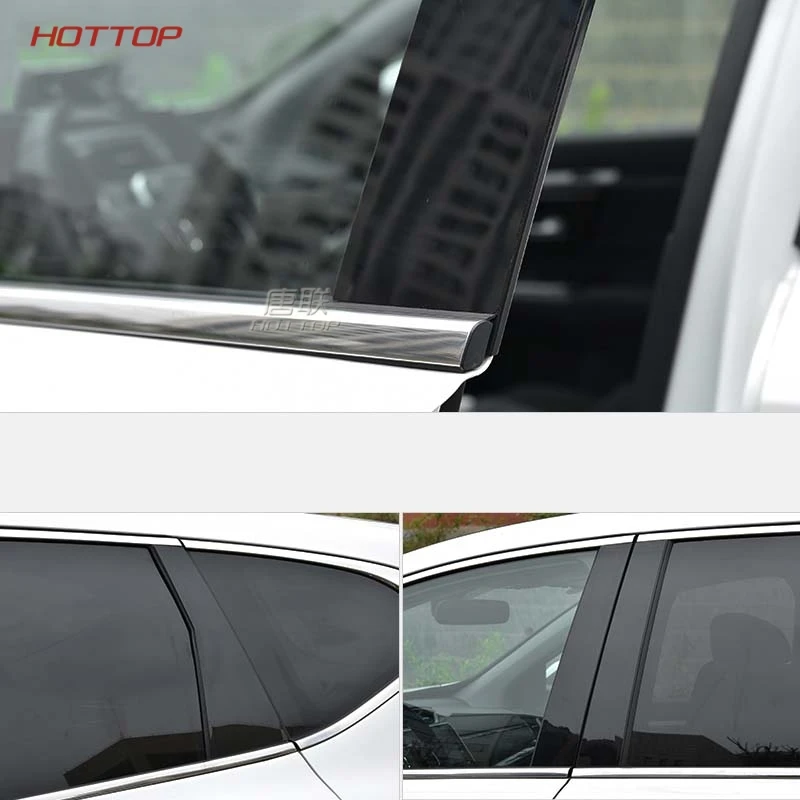 Зеркальная отражающая панель B + C декоративная наклейка на колонку для HONDA CRV 2017 2018