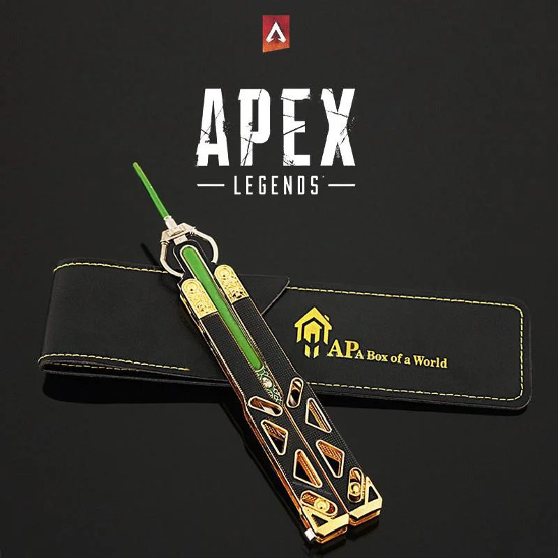 

Нож-бабочка Apex Legends Octane рядный из сплава, инструмент для тренировки, катана, меч, оружие для косплея, игрушка для детей, подарок