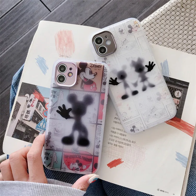

New 2021 Disney Mickey Mouse minnie waterproof Anti-drop phone case for iPhone 7/8 plus x xr xs max 11/12/13 pro max 12 mini