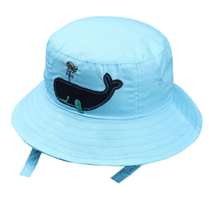 Осенние повседневные Панамы кепки с рисунком для маленьких мальчиков и девочек