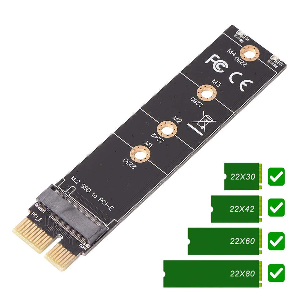 Переходная карта PCIE-M2 NVMe SSD M2 PCIE X1 устройство для чтения жестких дисков PCI-E M Φ