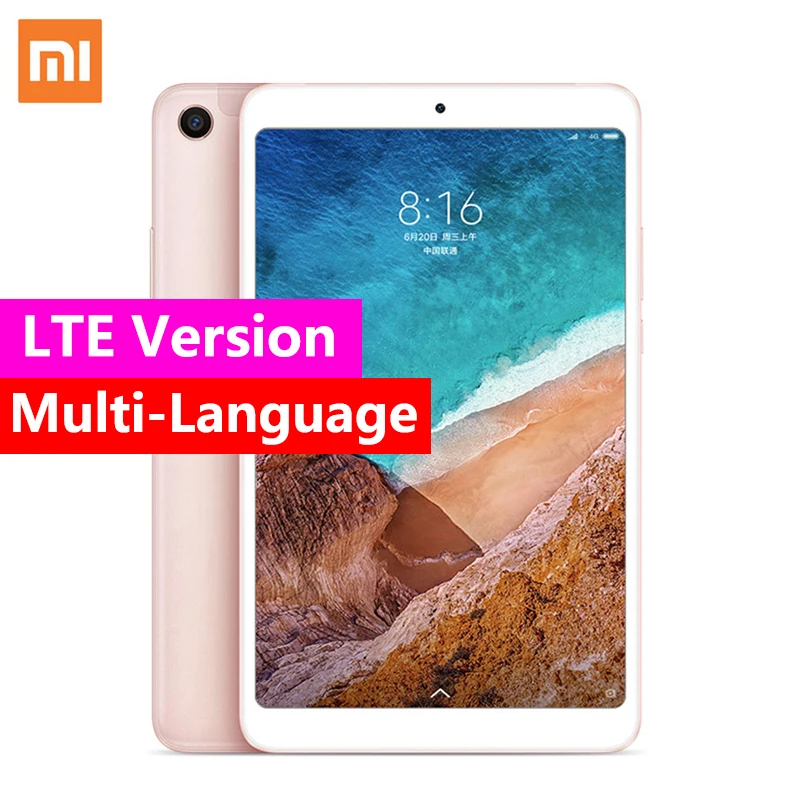 Xiaomi Mi Pad 4 OTG LTE/WiFi MiPad планшеты 8 &quotPC Snapdragon 660 Octa Core 64G 1920x1200 13.0MP + 5.0MP Cam 4G