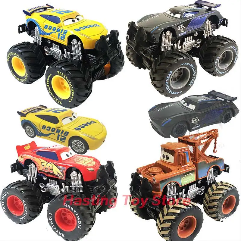 Машинка Тачки Disney Pixar Big wheel Молния Маккуин черный шторм Джексон Круз матер из