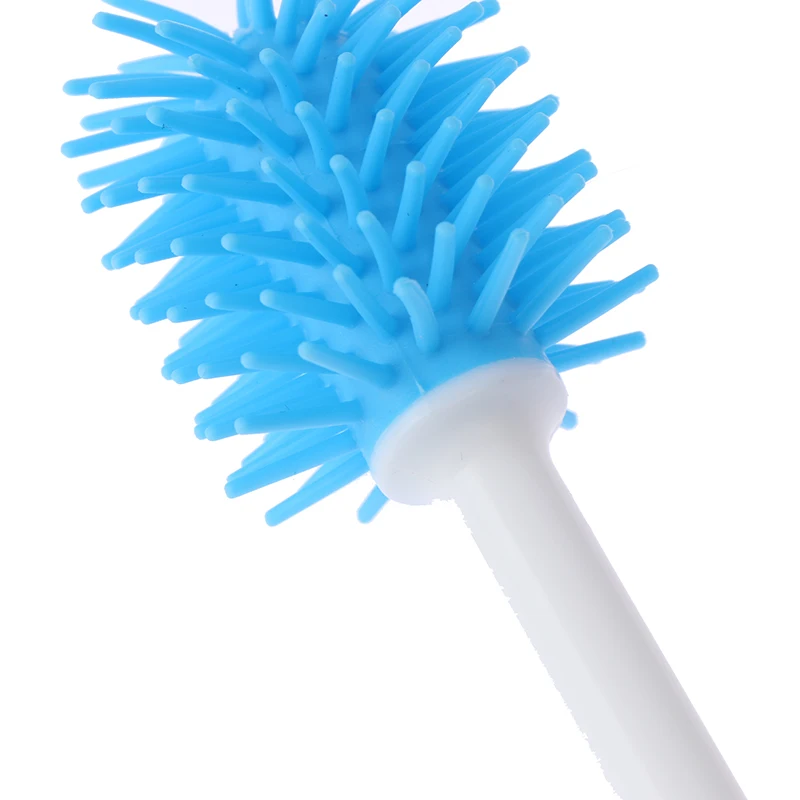 Cepillo de botella creativo, dise&ntilde;o &uacute;nico para biberones de beb&eacute;, herramienta de limpieza de silicona, lavado y limpieza de cocina para Limpiador, marca-4