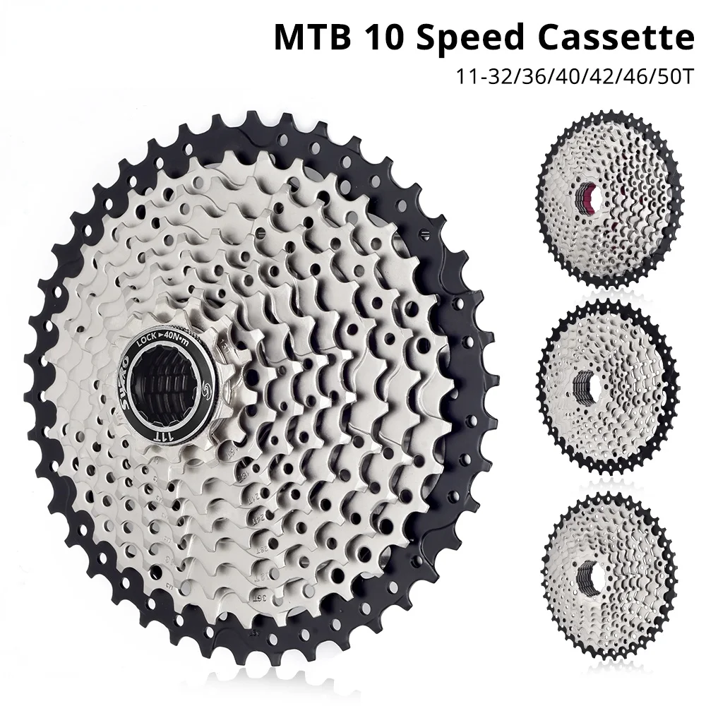 

MTB Cassette 10 Speed 11-36/40/42/46/50T Freewheel Mountain Bike Cassette Sprocket Flywheel k7 10v for Shimano SRAM