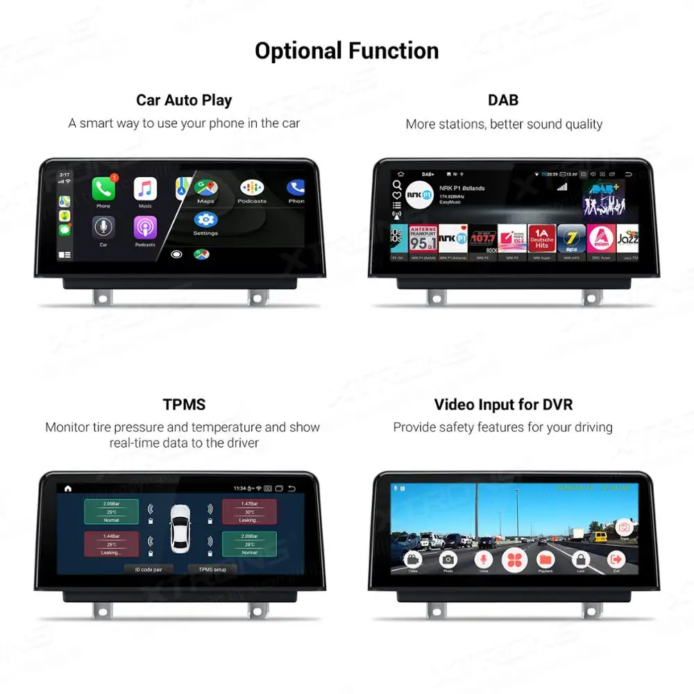 XTRONS Qualcomm Snapdragon 10 25 ''IPS Android 0 Автомобильный мультимедийный GPS 4G для BMW 3 серии F30 F31