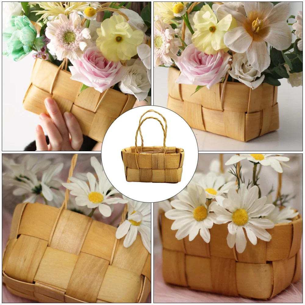 

2 Pcs Multi-functional Flower Basket Woven Flower Basket Flower Holder