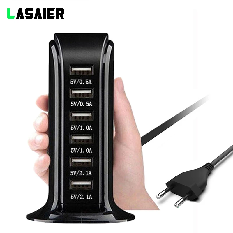 Зарядное устройство usb Multi концентратор зарядка через usb док-станция Универсальный держатель для мобильного телефона для рабочего стола, настенные домашние зарядные устройства Путешествия адаптер питания от сети