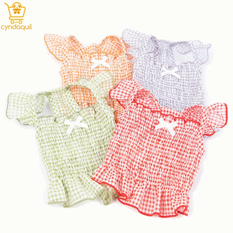 

Summer Light Dresses for Dogs Suit for Dog Skirt Haloween Dog Costume Women's Summer Dress for Small Dogs Girl Kid's Dress Pet