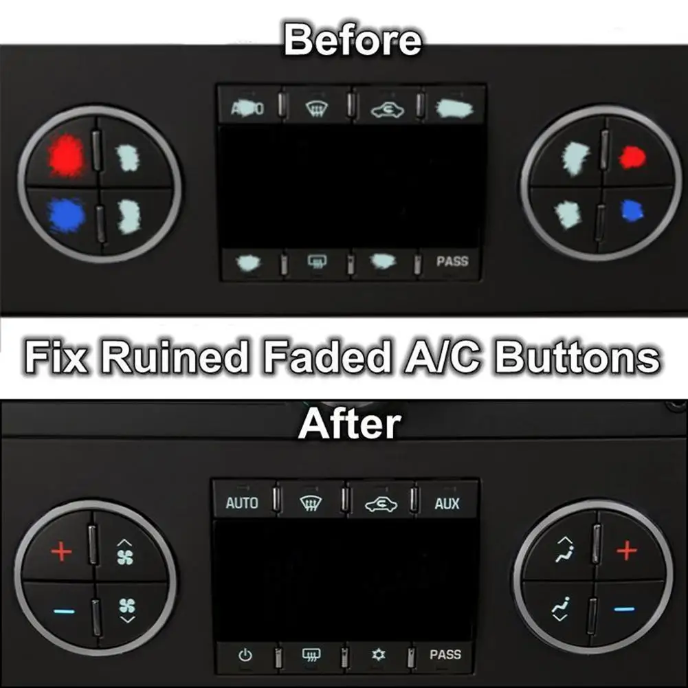 

19Pcs/Set Car AC Dash Button Stickers Repair Kit Auto Interior Decor for Buick