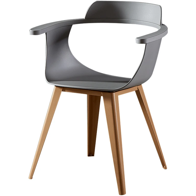 Современный Лаконичный пластиковый обеденный стул Скандинавская Европа для