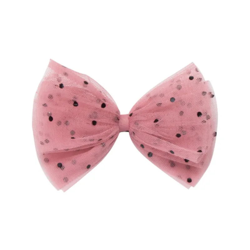 10 шт./лот ins милые модные блестящие заколки со звездами и бантом цветные в горошек