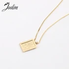 Ювелирные изделия Joolim, стильное ожерелье из нержавеющей стали PVD с золотистой отделкой Symple Sun