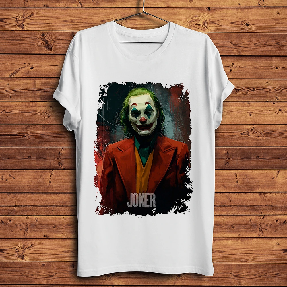 Joker Joaquin Phoenix забавная футболка для мужчин новая белая Повседневная homme крутая футболка с героями мультфильмов уличная