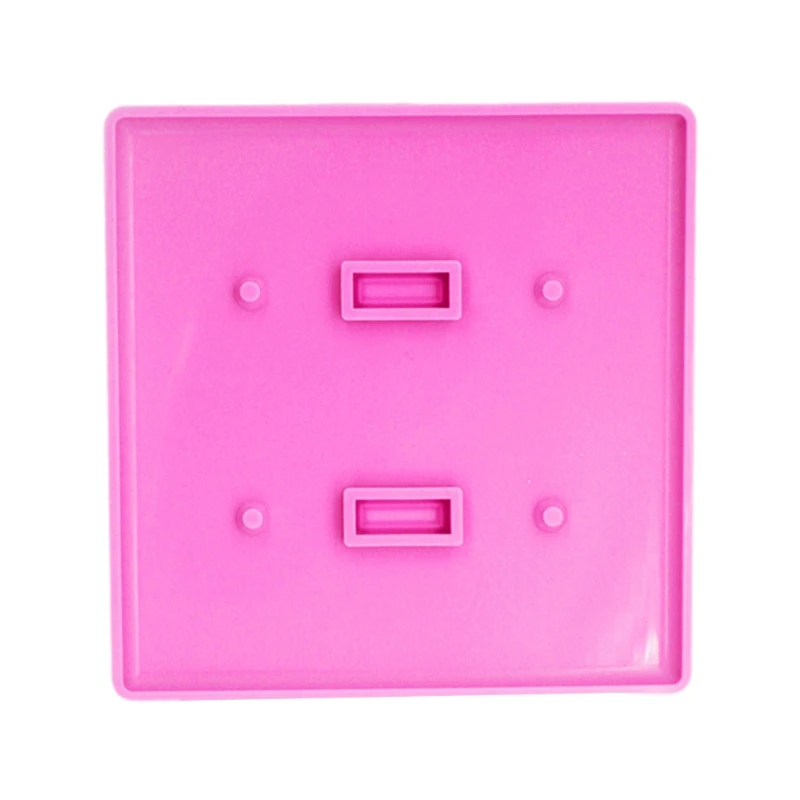 

Epoxy Resin Mold USB Socket Panel Light Switch Cover Silicone Mould DIY Crafts Making Tool
