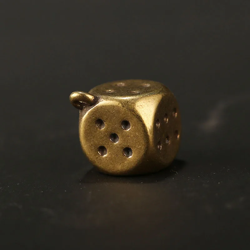 Новые Латунные кубики брелок для ключей подвески винтажный мужской в стиле панк