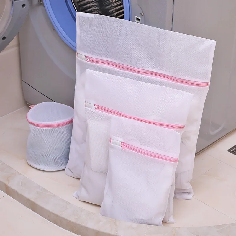 

Home Use Lingerie Washing Mesh Clothing Underwear Organizer Washing Bag Useful Mesh Net Bra Wash Bag zipper Laundry Bag