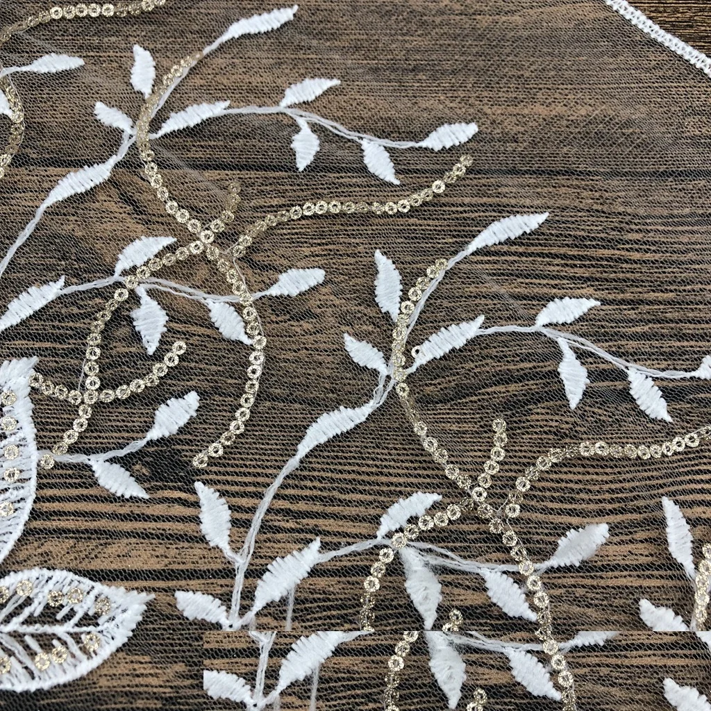 2 ярда кружевная вышивка блестки ткань 25 см сделай сам аксессуары для одежды