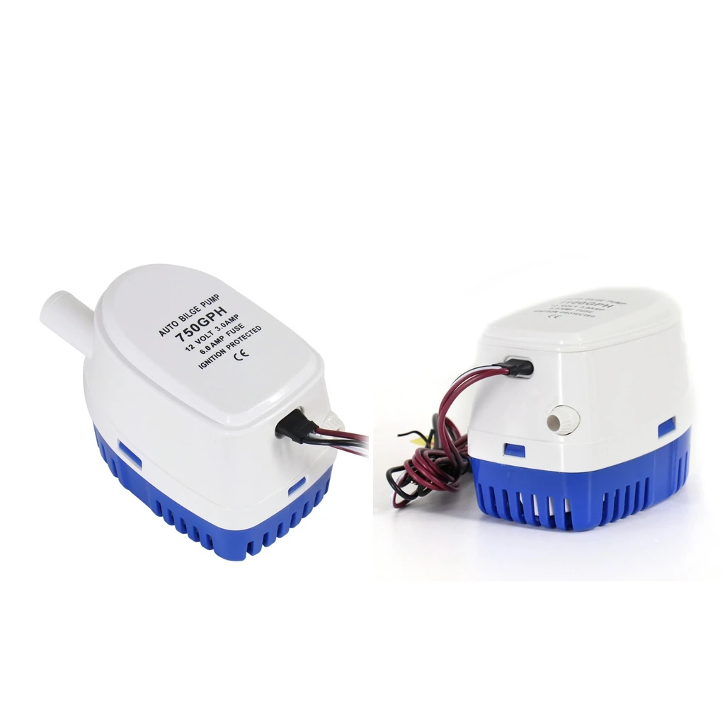 2-х Автоматический погружной водяной насос для яхты Поплавковый выключатель 12 в