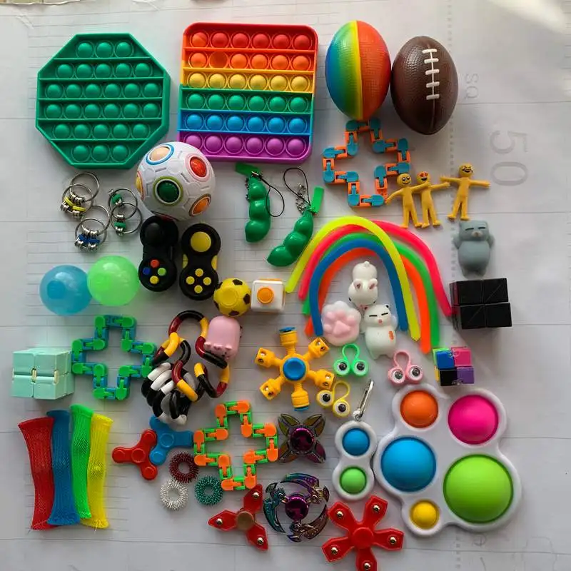 

22Pcs Anti-stress Fidget Toys Set For Kids Adult Gift Pack Squish Sensory Stress Relief Figet Toys Autism Special Needtoys