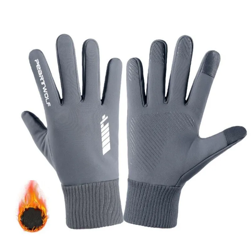 

Motorcycle Gloves Winter Fleece Keep Warm Water-Repellent Moto Motocross Motorbike Full Finger Gloves Touch Screen Riding Gloves