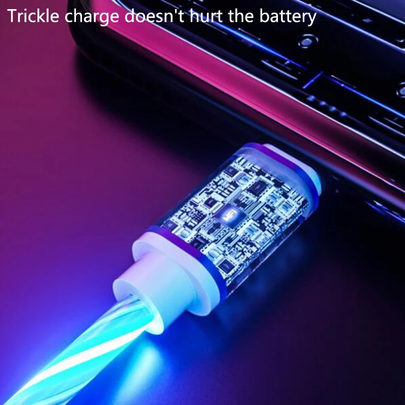 Автомобильный светодиодный usb-кабель для зарядки и передачи данных с подсветкой для Lada Granta Vaz Калина приора Niva Samara 2 2110 Largus 2109 2114 2112