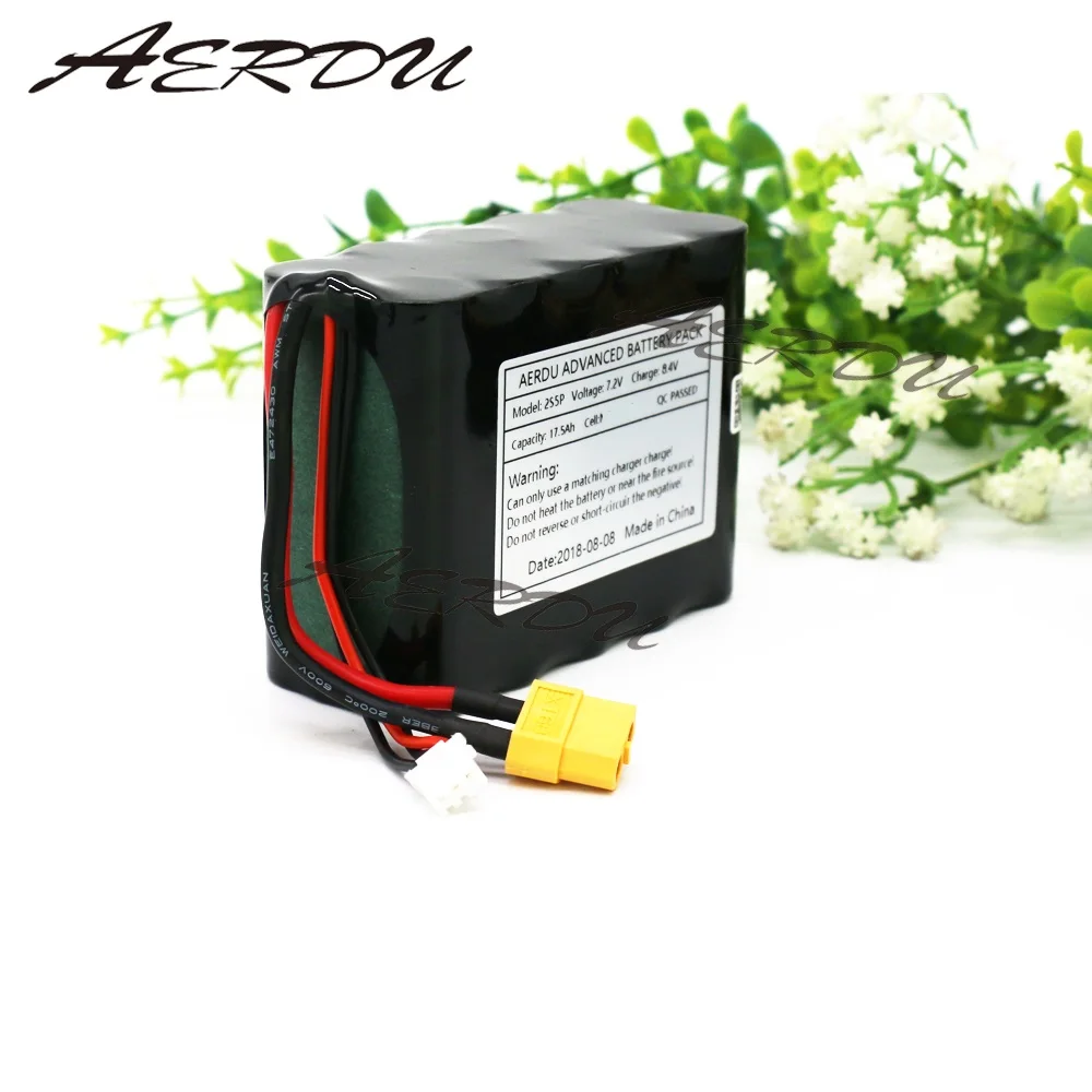AERDU 7 4 V/8 V 2S5P 17.5Ah Li Ion Батарея Перезаряжаемые сделано одиночные сотовые 3500 мА/ч