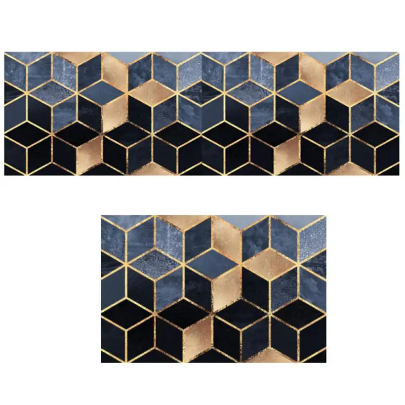 Нескользящий современный ковер кухонный напольный коврик с геометрическим