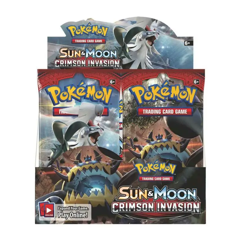 

Newest 324Pcs Pokemon Cards TCG: Sun&Moon Crimson Invasion Pokemon Booster Box Collectible Tradiner Card Game toy for children