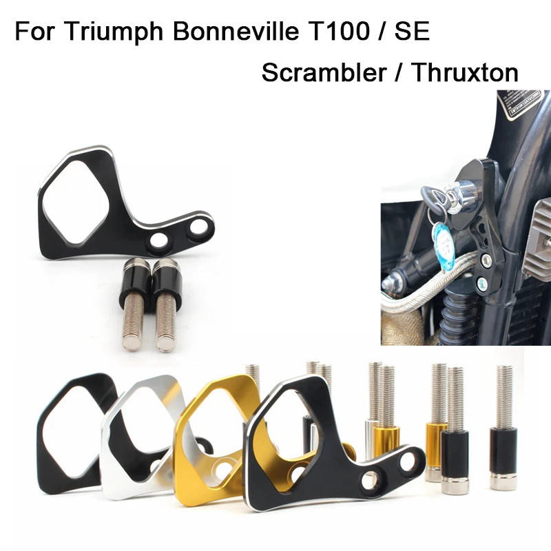 

for Triumph Bonneville T100 / SE / Scrambler / Thruxton Motorcycle Accessories Ignition Key Right Relocation Bracket fit