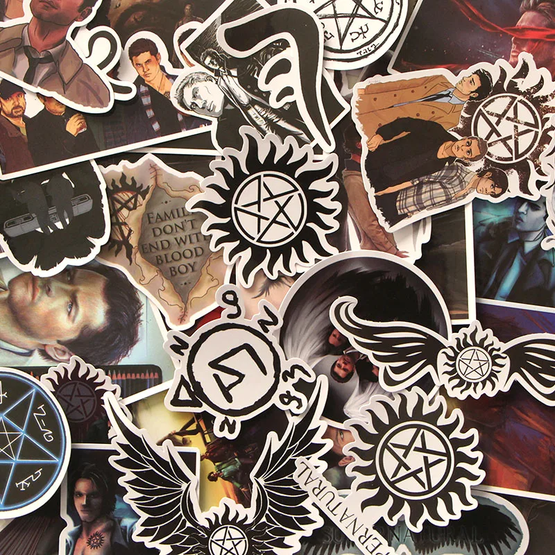 

CA41 37 шт./компл. Сверхъестественное SPN Дети Diy 90s художественный принт ноутбук мобильный телефон ноутбук велосипед Скрапбукинг альбом наклейк...
