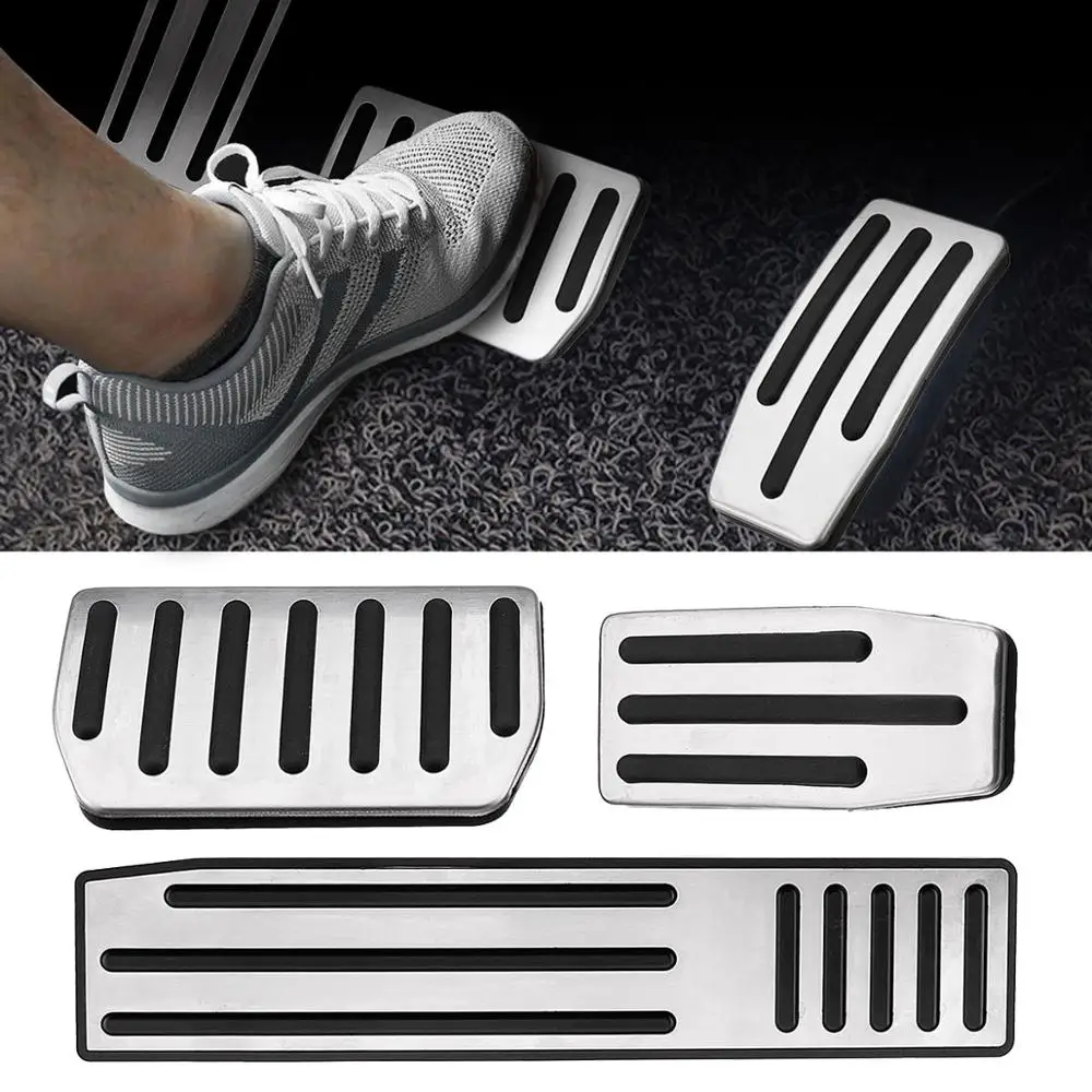 Без сверления для Tesla Model S X газовый топливный тормоз подставка ног педали колодки