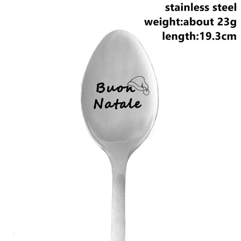 Xmas Spoons 6 Taoup льняная пеньковая клетчатая полоска веселое Рождество крышка бутылки вина украшения Рождественские настольные декорации Рождественский Декор для дома Noel Navidad - Цвет: Xmas Spoons 6