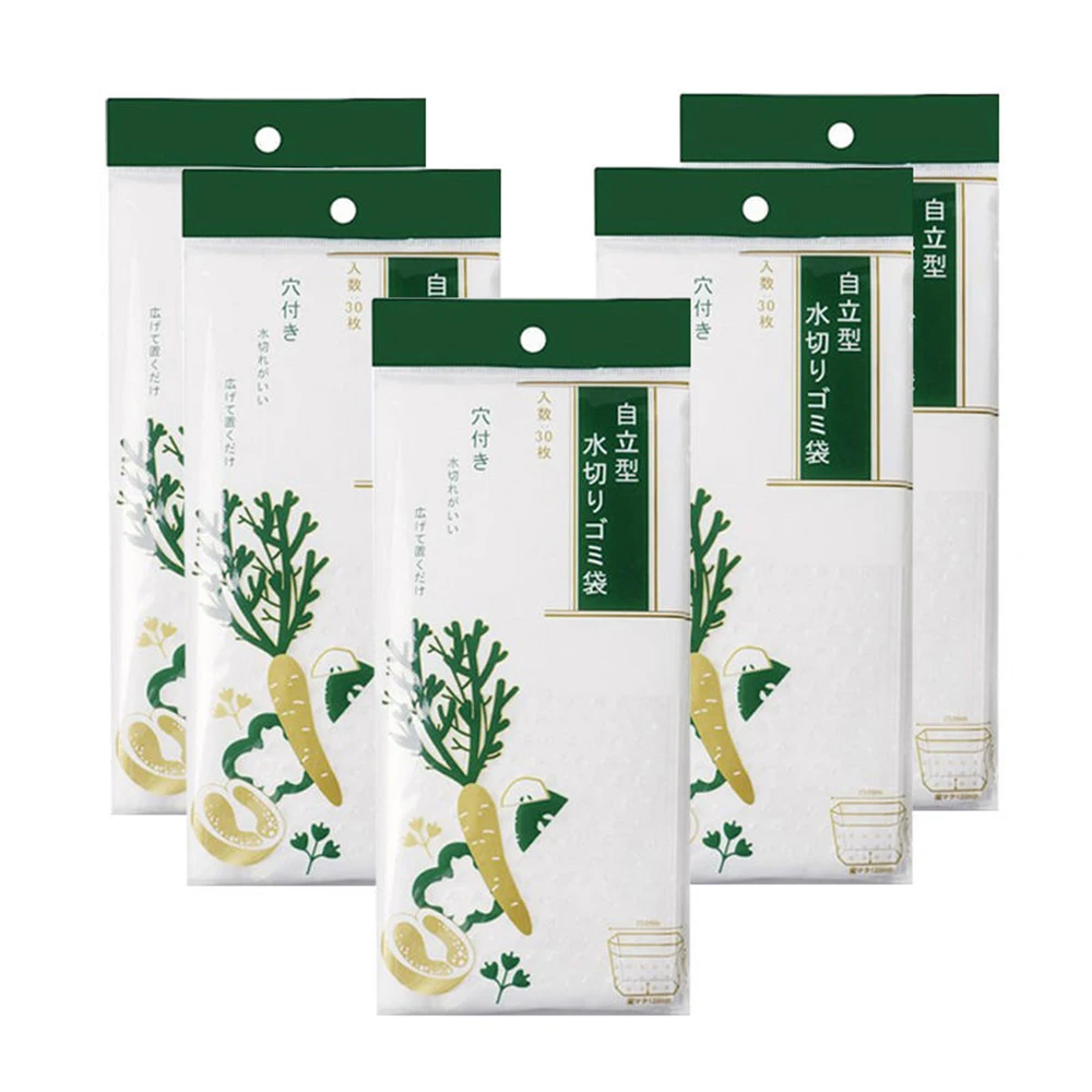 30 шт самостоящиеся мешки для мусора ситечко кухонной раковины фильтр сливное