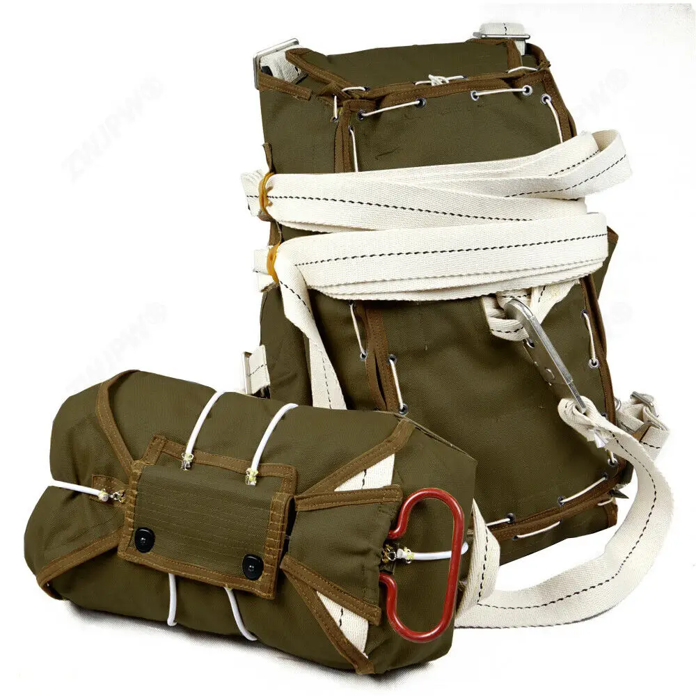 WWII США 101st AIRBORNE ПАРАШЮТИСТА T-5 парашют OD рюкзак D-DAY Нормандии HI-Q мир военного