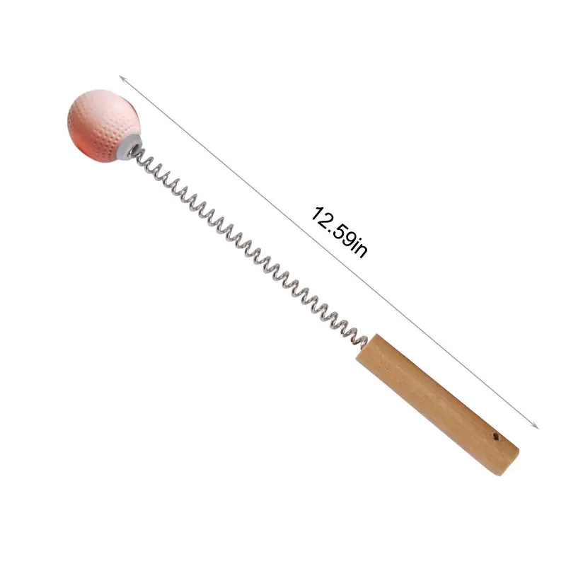 

Hand-held Multi-purpose Knee Massager Stick Golf Massage Hammer Massager for Body Wooden Handle Massage Ball