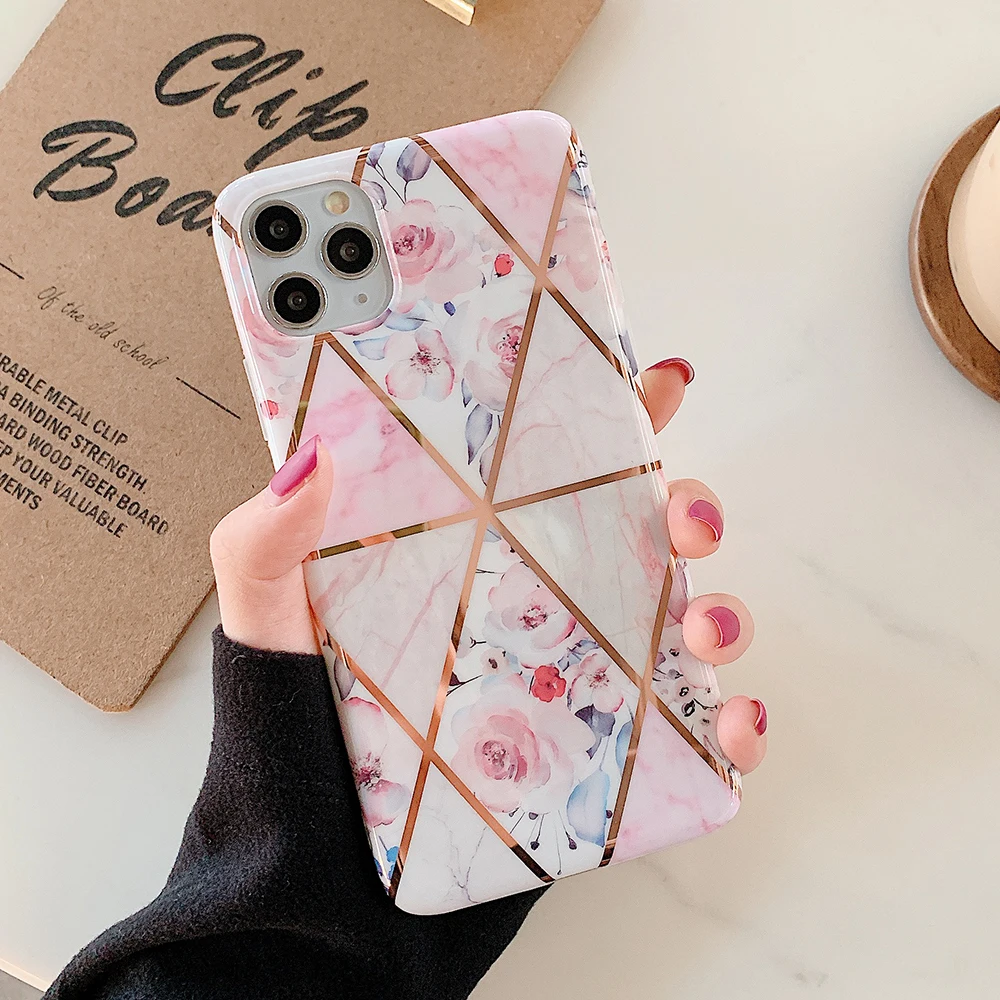 Чехол LOVECOM с геометрическим покрытием для Samsung Galaxy A51 A50 S11 S10e S10 S9 S8 Plus Note 10 9 8 мягкая