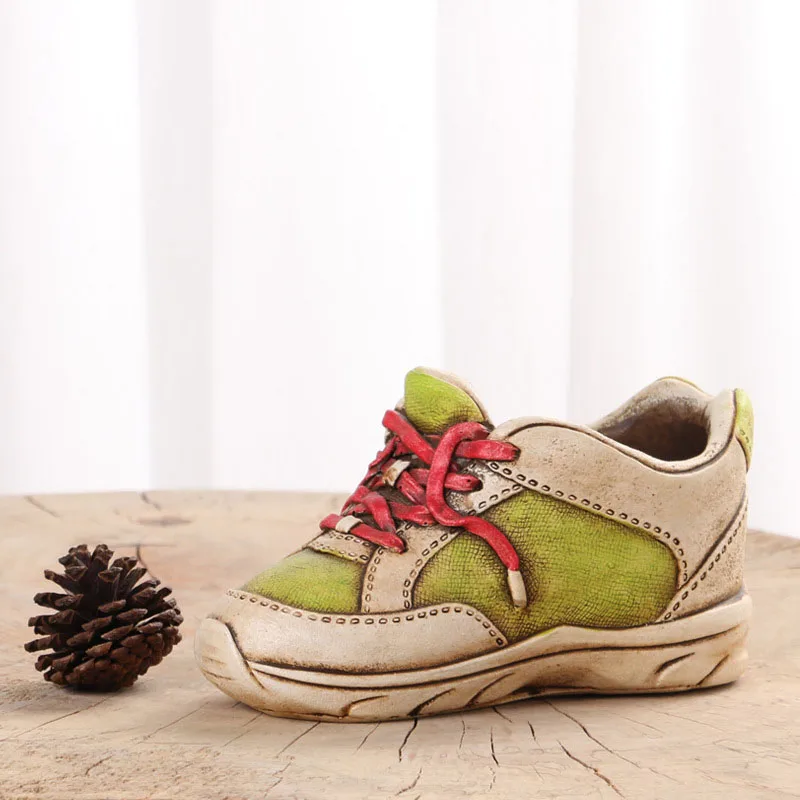 Творческий Простой моделирование обувь с высоким берцем суккулентные цветочные