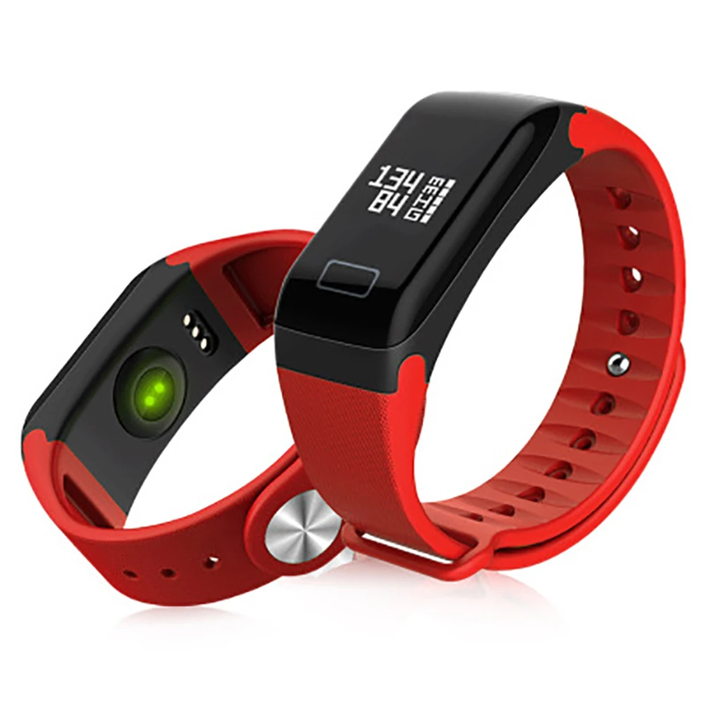 Смарт часы с измерением кровяного давления пульсометр F1 смарт браслет