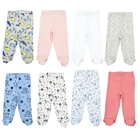 Штаны для малышей весна-осень, повседневные однотонные штаны с эластичным поясом для новорожденных мальчиков и девочек