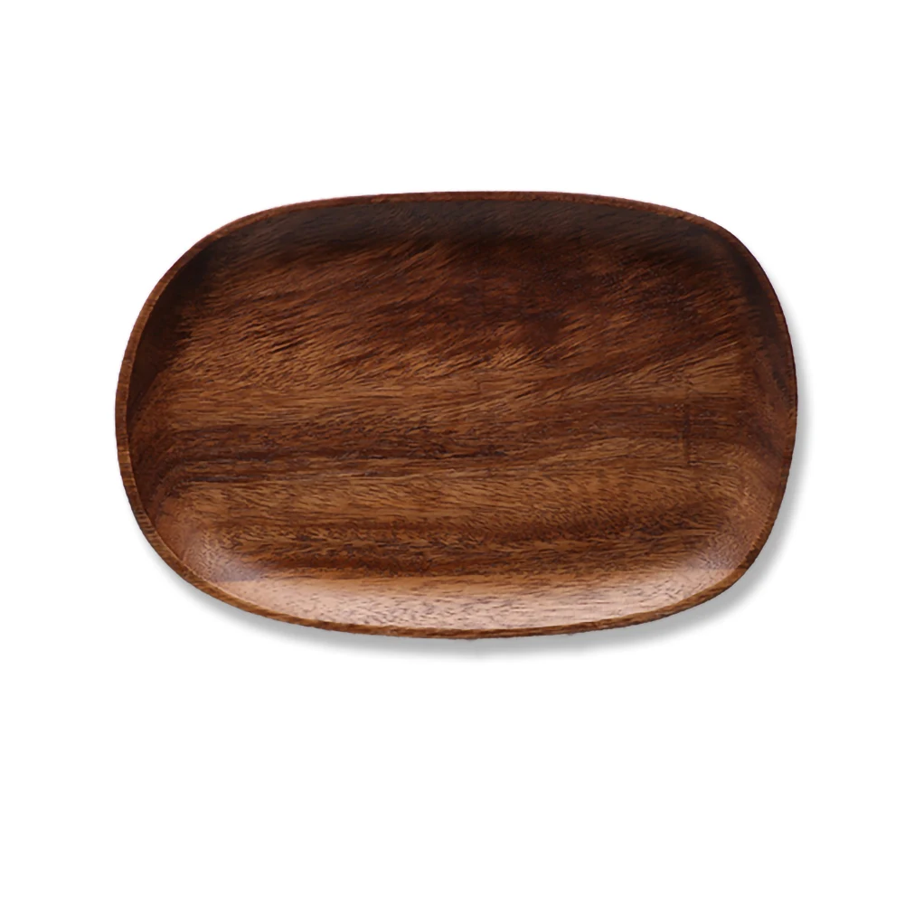 

Irregular Wood Oval Solid Wood Tray Fruit Tray Tea Tray Dessert Tray