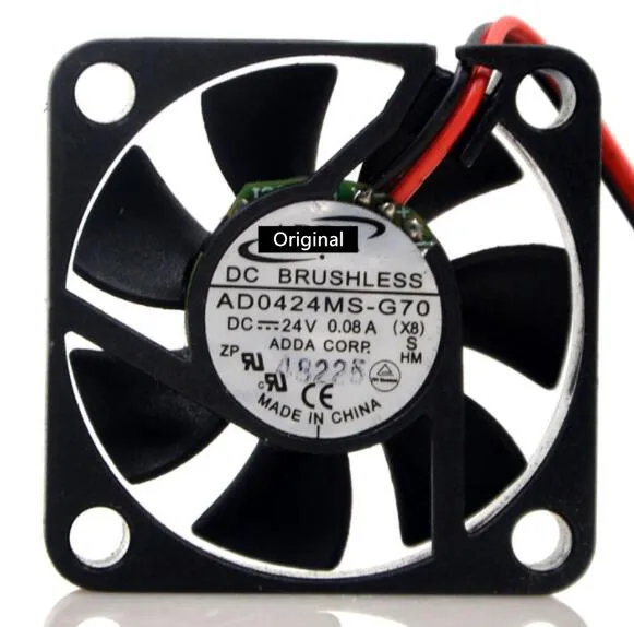 Оригинальный новый 100% рабочий Стандарт, 2 линии, принтер, инвертор, охлаждающий вентилятор 40 мм 40*40*10 24 В, охлаждающий вентилятор