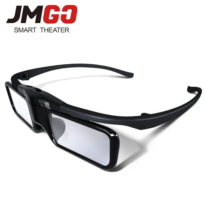 JMGO активный затвор 3D супер светильник очки для JMGO проектора, встроенный литиевый длительный срок службы батареи Поддержка DLP LINK