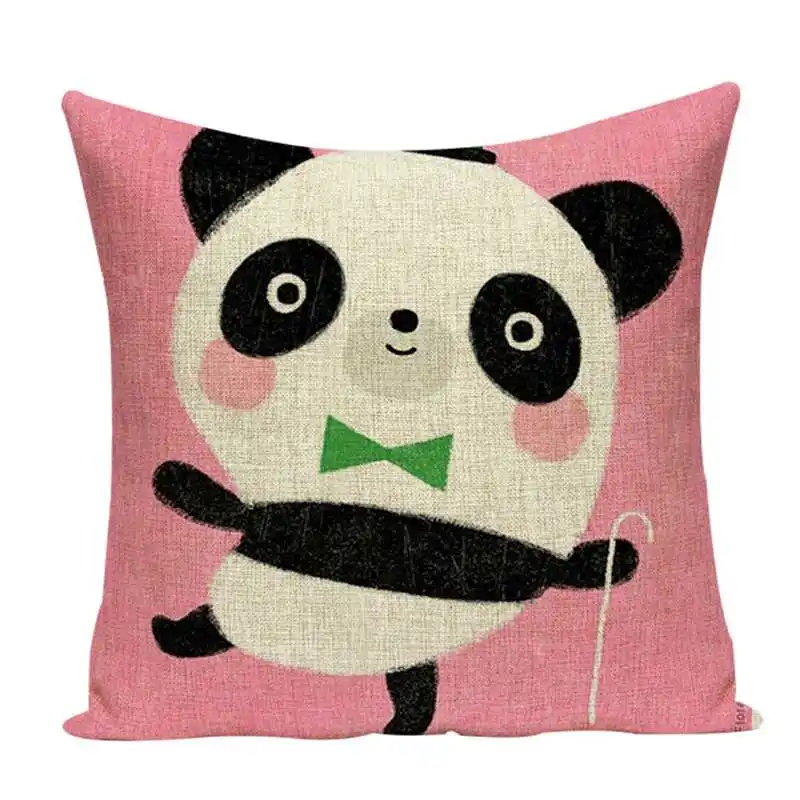 Льняная наволочка с принтом для маленькой девочки декоративные подушки в виде